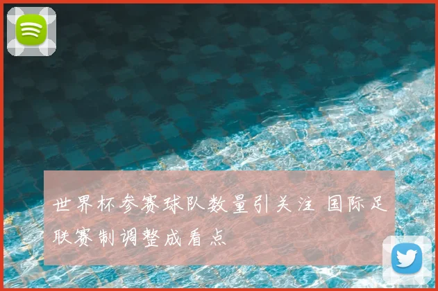 世界杯参赛球队数量引关注 国际足联赛制调整成看点